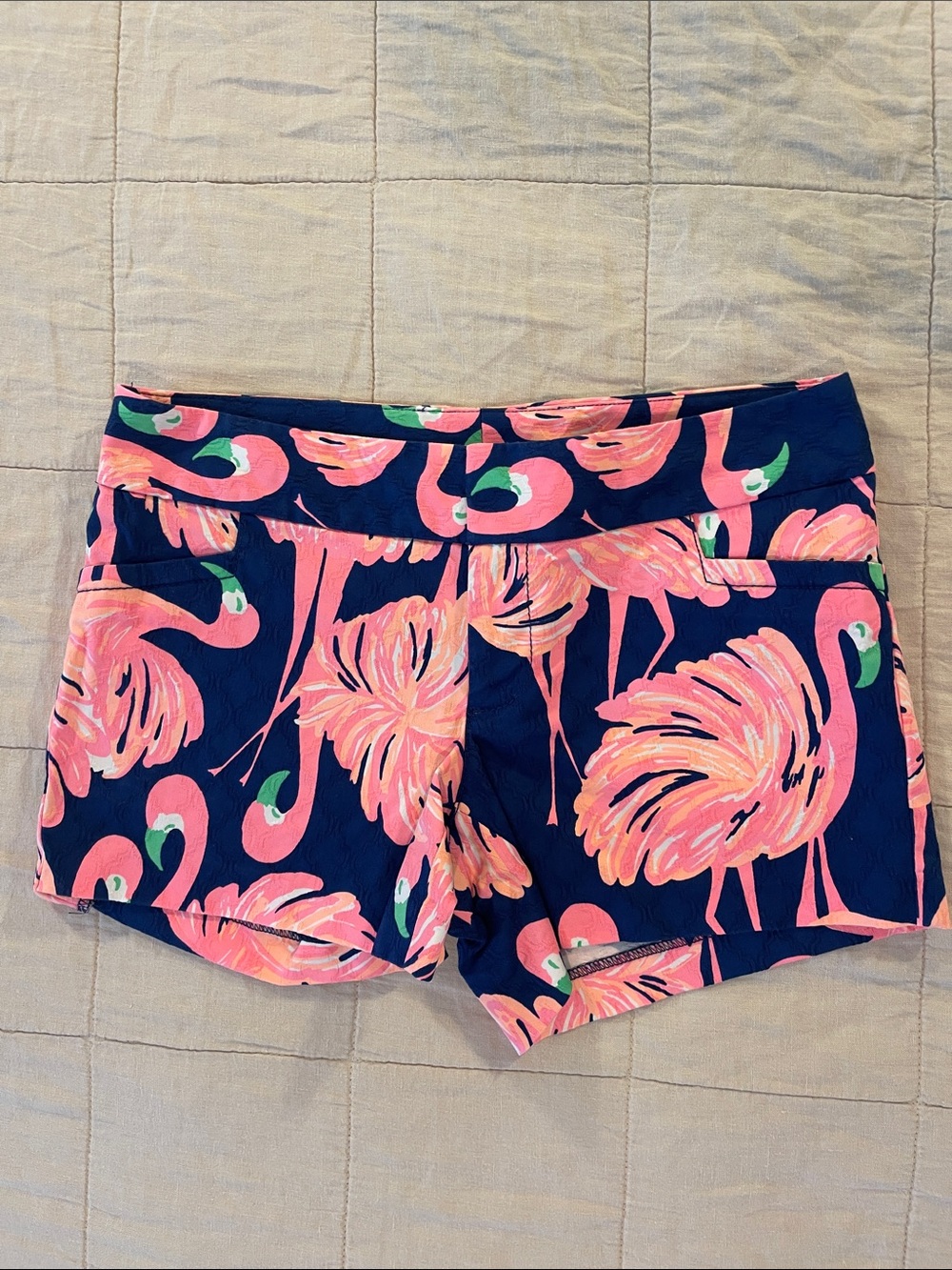 Lilly Pulitzer Shorts | Lilly Pulitzer Ellie Shorts Flamingo Print Size 2